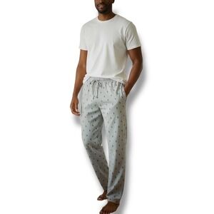 Polo Ralph Lauren Pony-Print Jersey Pajama Pant Mens‎ Size 3X Gray Navy Pony